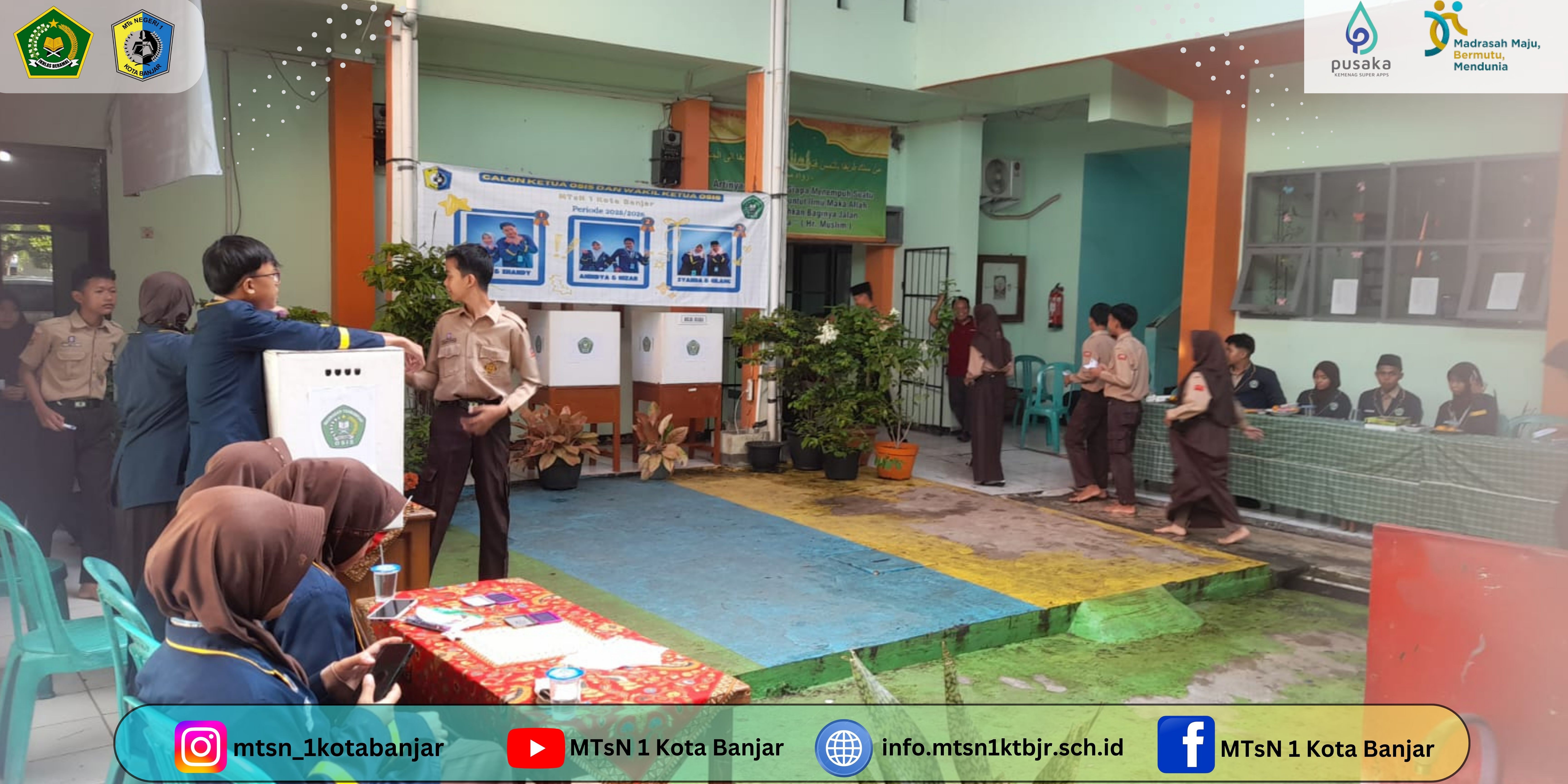 MTs Negeri 1 Kota Banjar Gelar Pemilihan Ketua dan Wakil Ketua OSIS Periode 2025 – 2026