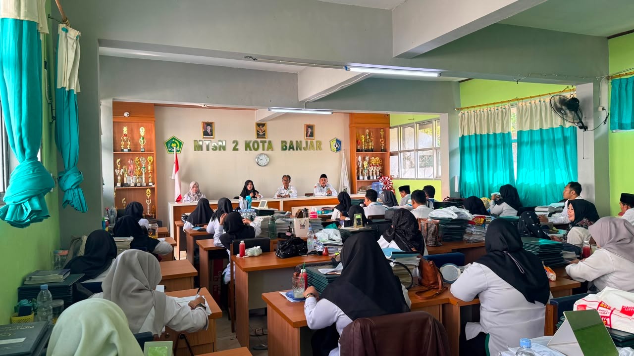 MTsN 2 Kota Banjar Tetapkan 100 Persen Peserta Didik Kelas VII dan VIII Naik Kelas